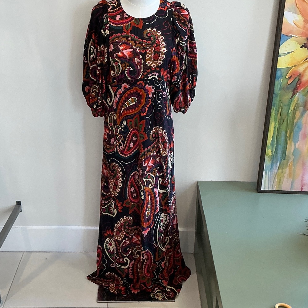 Kachel by Anthropologie Paisley Print Maxi Dress NWT - XS (624)
